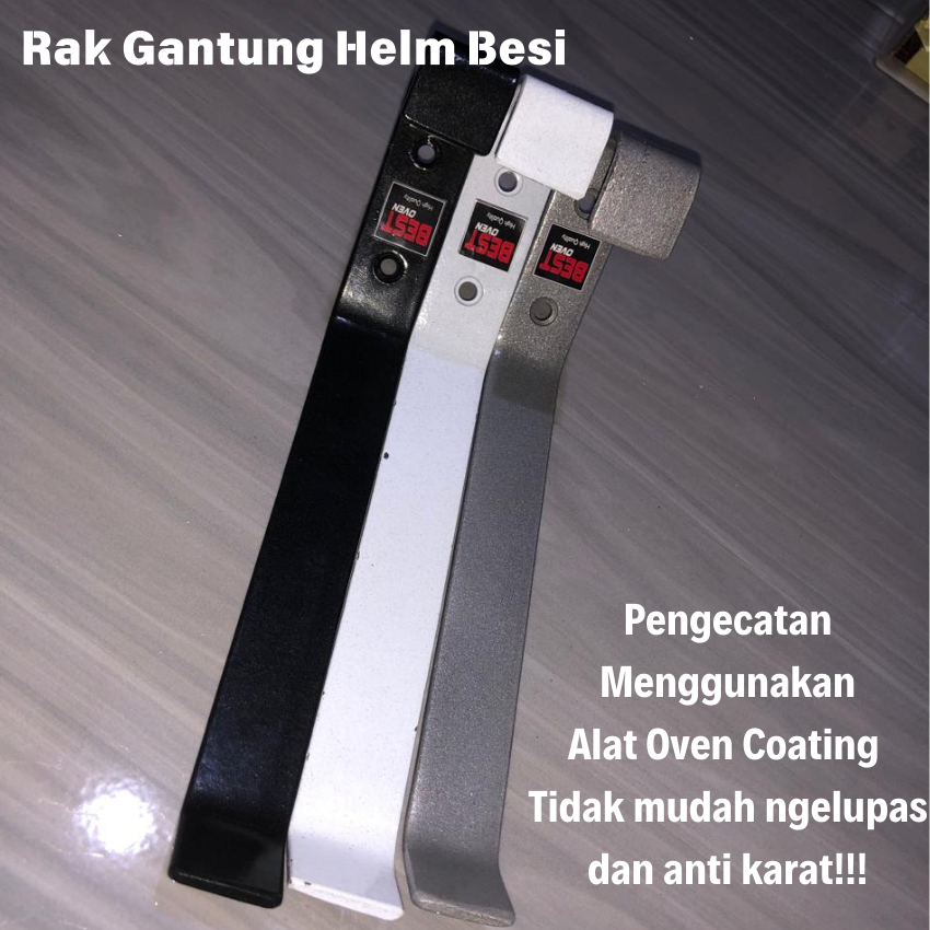 Rak Helm Gantung Besi Rak Helm Besi Dinding Cantolan Rak Gantungan Helm Gantungan Helm Dinding Tempa