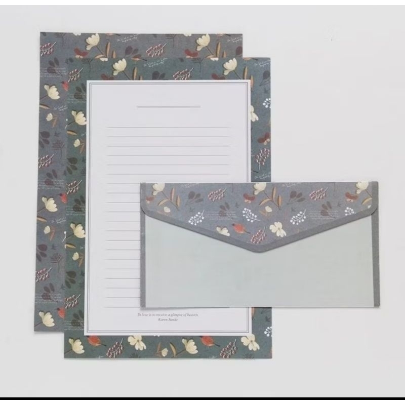 

AMPLOP DAN KERTAS SURAT SEDANG / SET AMPLOP MOTIF (1amplop + 2 kertas surat)