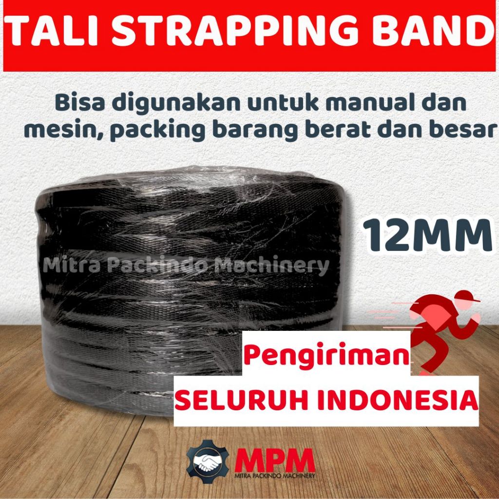 

Tali Strapping Band Pengikat Manual Kuat Awet 12mm Klem Packing Warna Hitam 12 mm