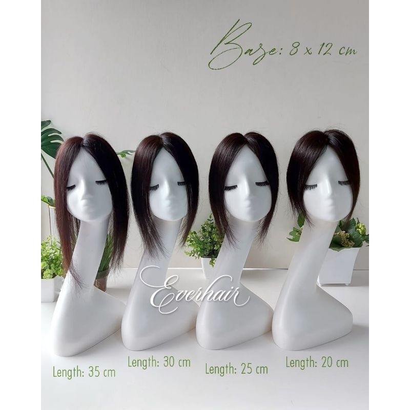 Hair topper human hair 100%