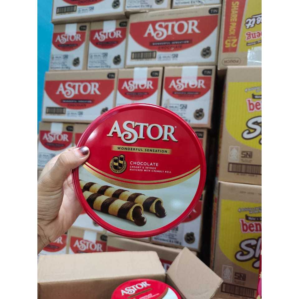 

Snack Brand ASTOR Kemasan Kaleng 156gr