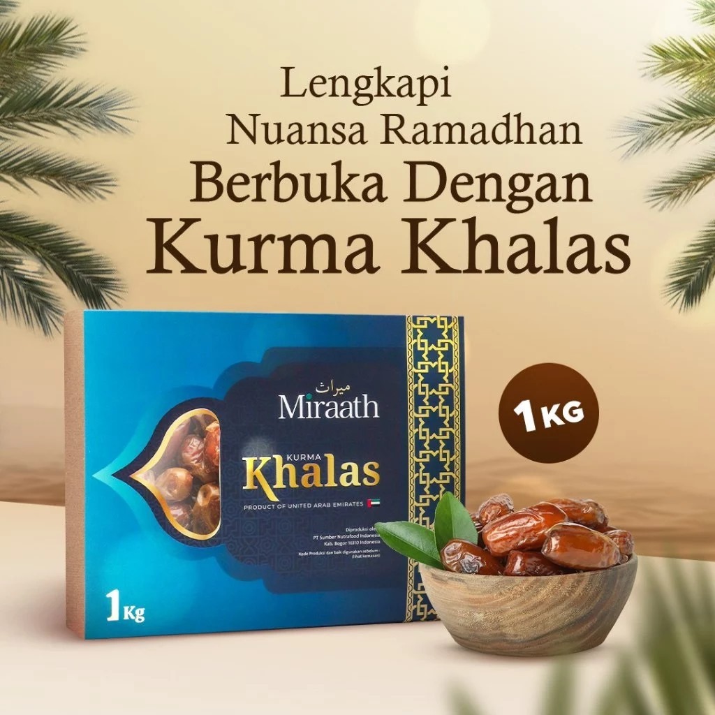 

Kurma Khalas 1 kg - Miraath