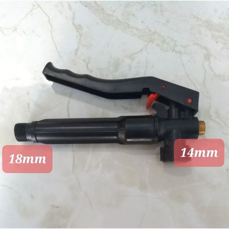 Handle tangki Sprayer Elektrik Drat depan kuningan 14mm Mustang TNK Brass Gagang Kran Pencet