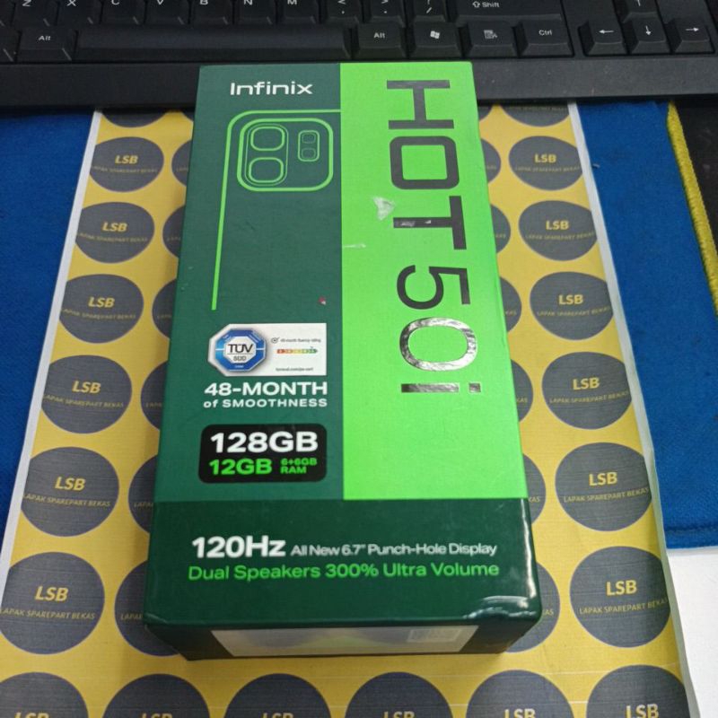 DUS BOX HANDPHONE INFINIX HOT 50I ORIGINAL BEKAS
