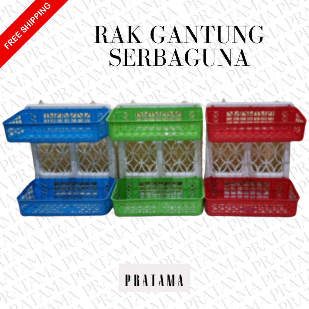 Rak Dinding / Rak Plastik / Rak Dinding Gantung Serbaguna