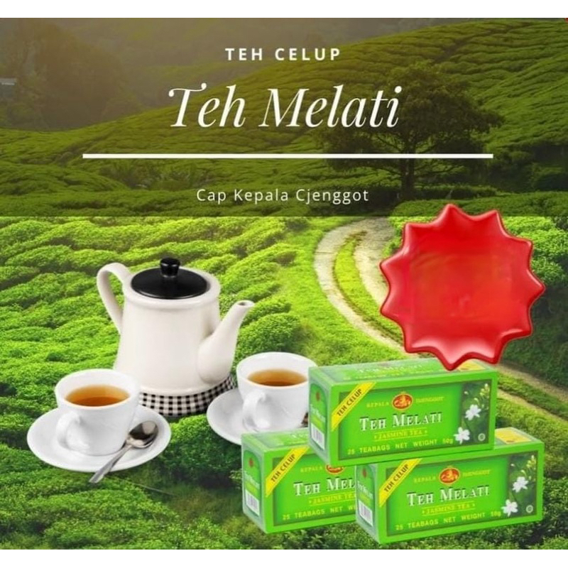 

[Paket 4 Kotak] Teh Melati Teh Celup Cap Kepala Djenggot Perkotak isi 25 Kantong