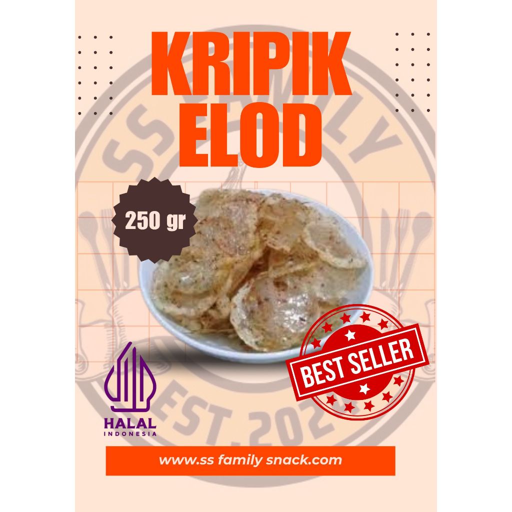 

KRIPIK ELOD NIKMAT GURIH SEGER 250 GR