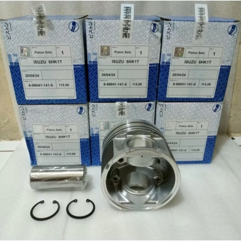 PISTON SEHER ISUZU 4HK1 4HK1T 6HK1 6HK1T MAHLE 8-98041-141-0