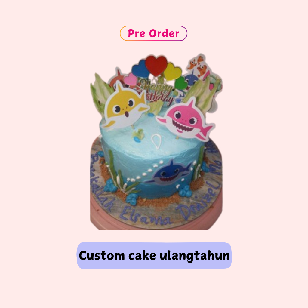 

PO H-2 Custom cake ulang tahun karakter