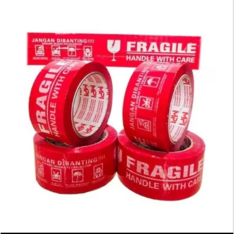

LAKBAN FRAGILE ISOLASI TAPE JANGAN DIBANTING 48 MM