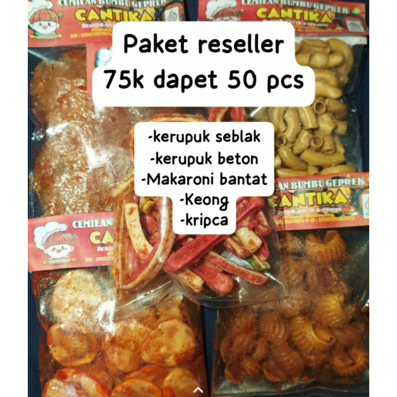 

Paket reseller,kerupuk beton,seblak,kripca,makaroni