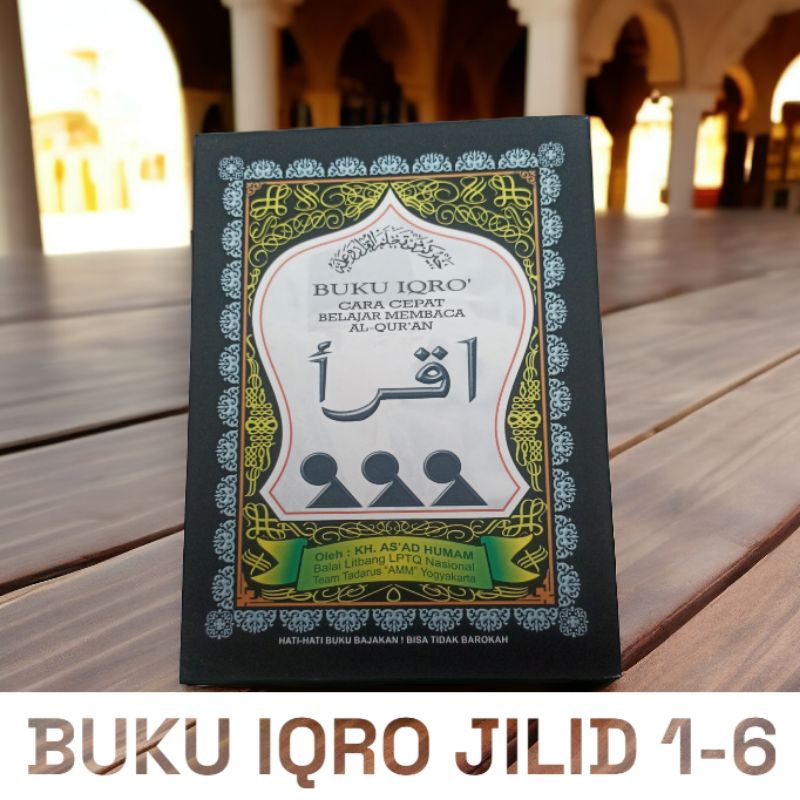 IQRO BESAR | BUKU IQRO | IQRO BESAR HITAM JILID 1-6 ORIGINAL