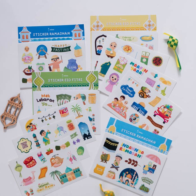 

Stiker Pack Ramadhan Idul Fitri Sticker Scrapbook Lebaran Souvenir Anak 1 set isi 4 Lembar
