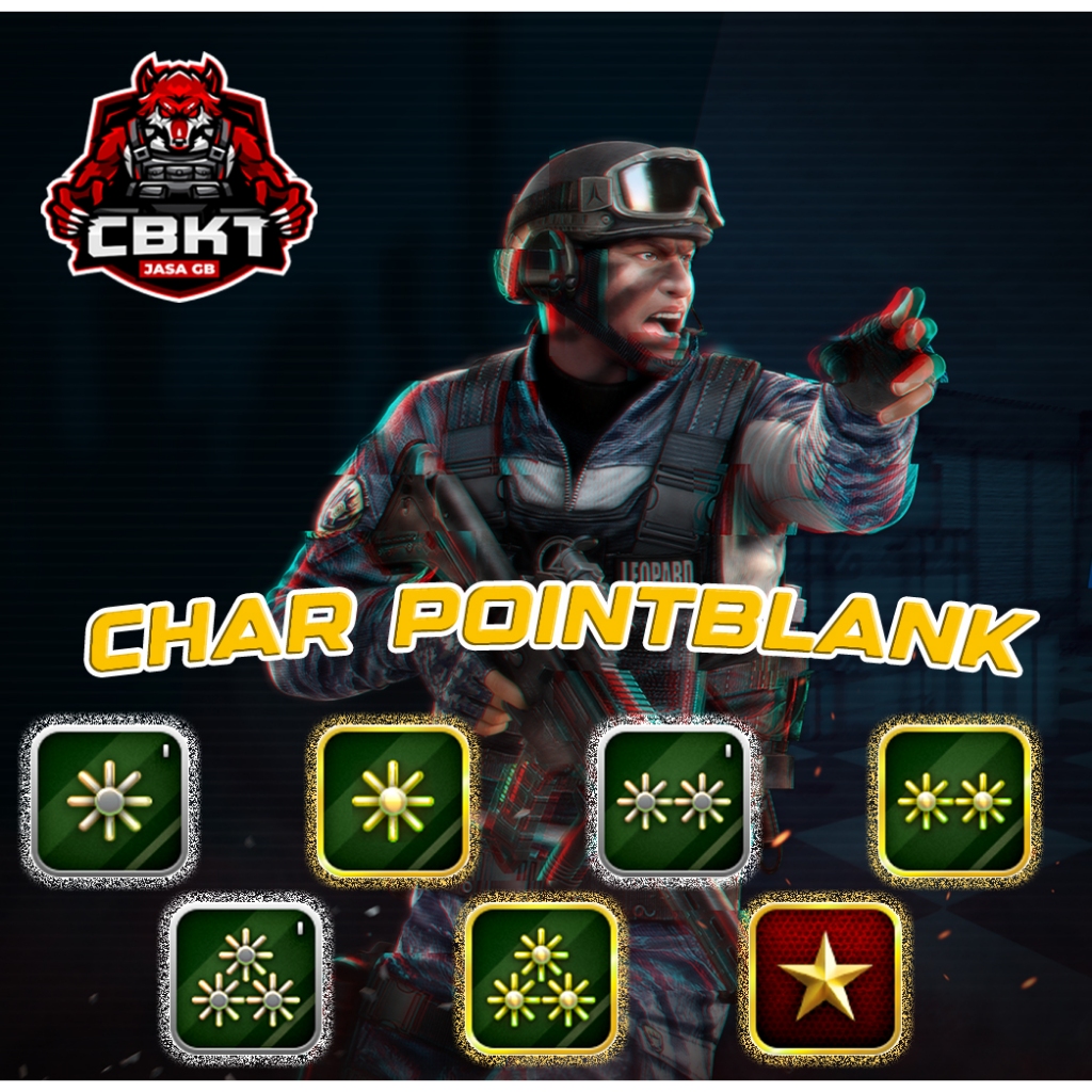 CHAR POINTBLANK - CHAR PB - MAJOR - BRIGADIER FULL TITLE | POINTBLANK. | GAME PC | PC GAMING | PC