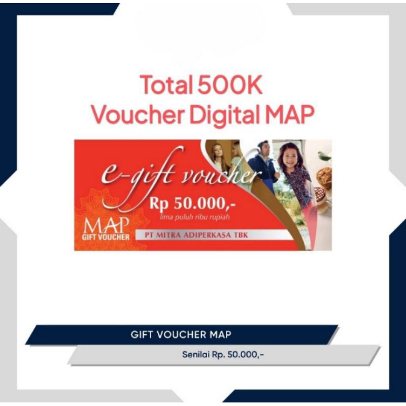 Voucher digital MAP e-Gift
