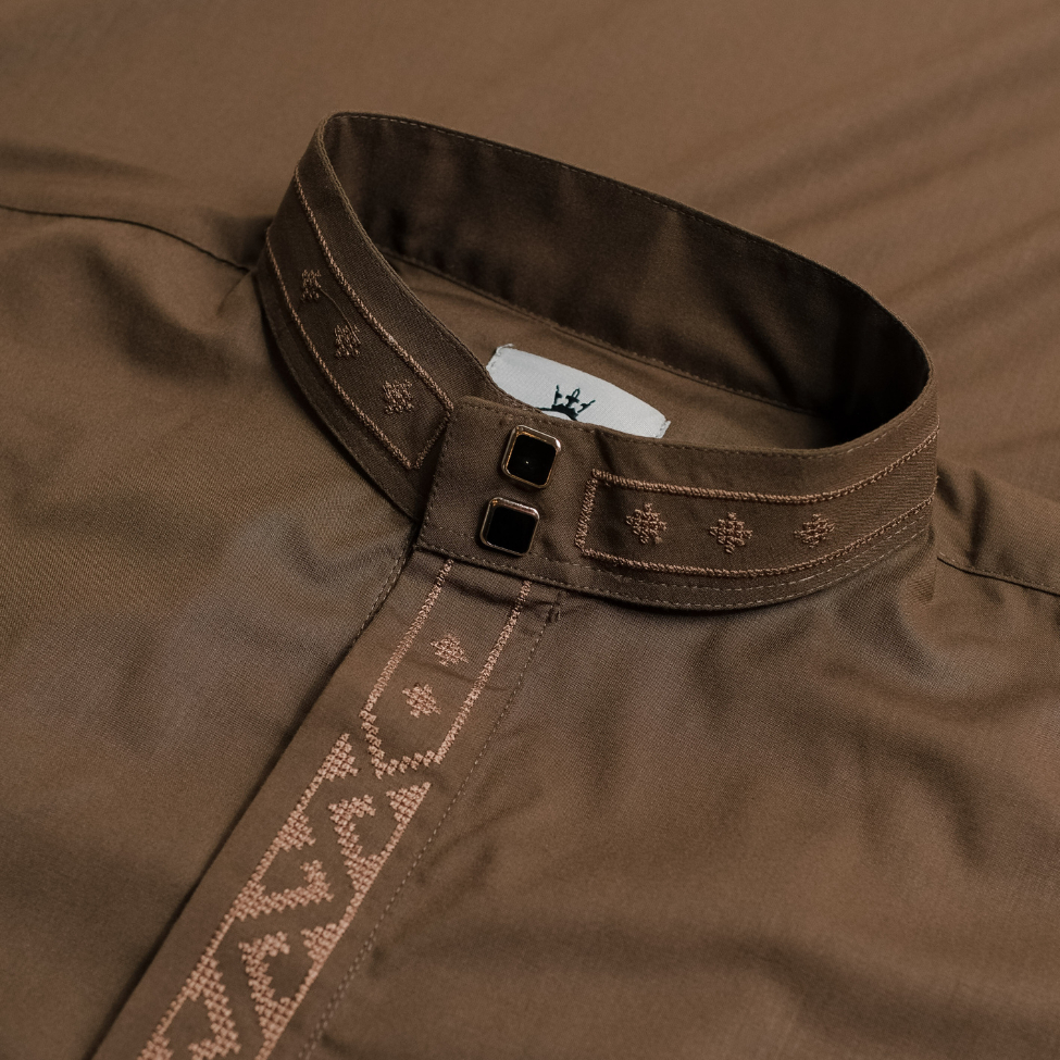 BASTOH Koko Jubah Athallah Bordir Pria  Lengan Panjang__FREE EXCLUSIVE BOX