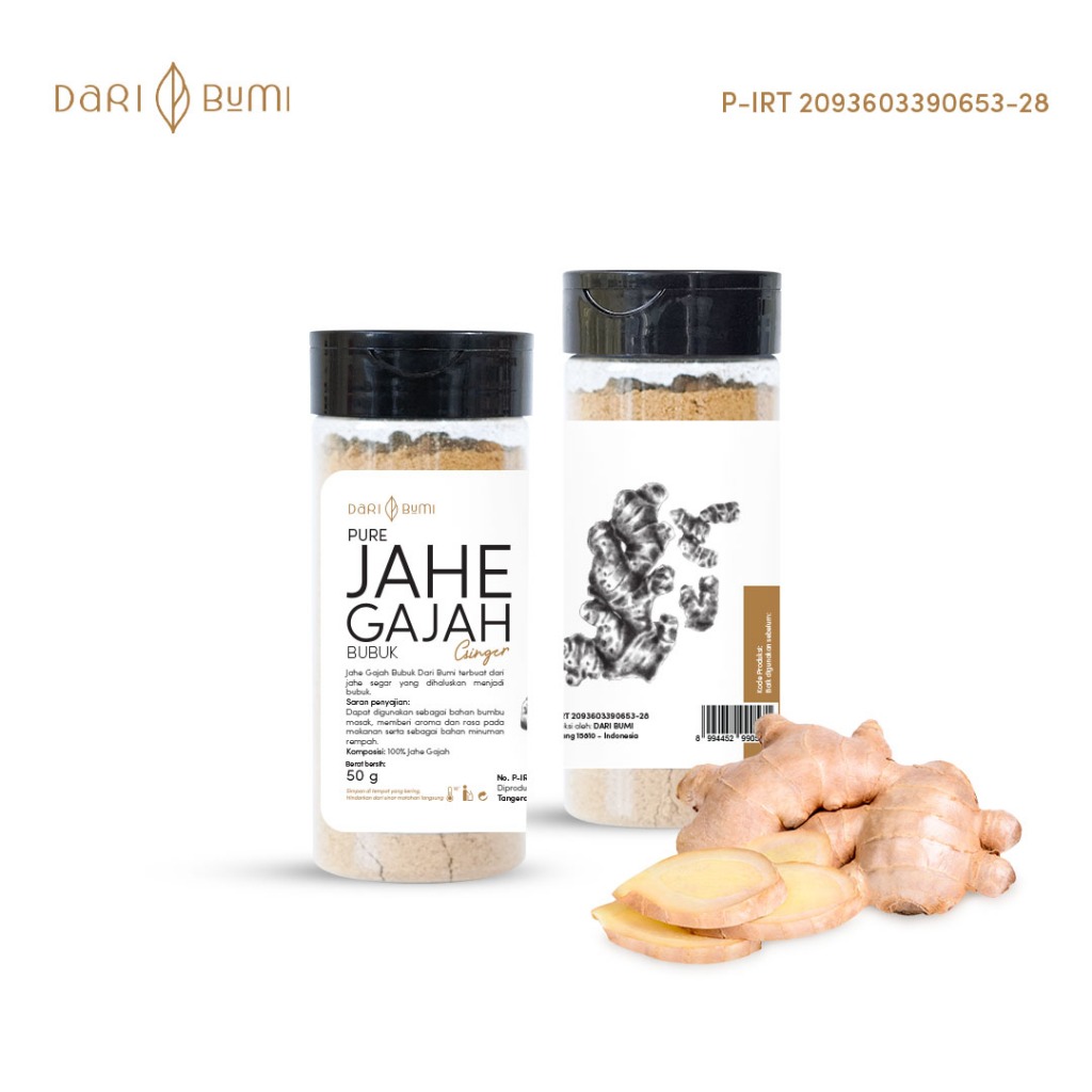 

Dari Bumi [ Jogja Yogyakarta ] Jahe Gajah Bubuk 50 gr Premium