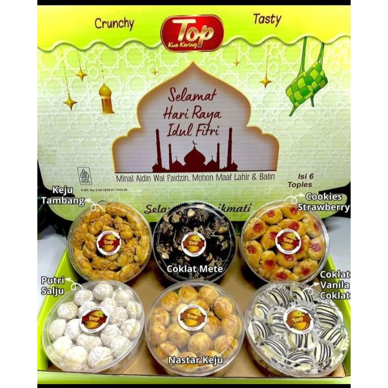 

TOP KUE KERING PAKET ISI 6