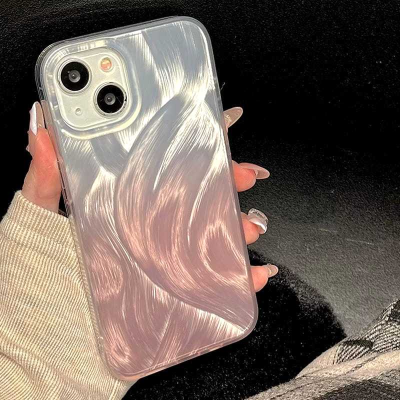 FANSTORE_PKU - Hard Case Luxury  / iPhone / Gradiasi / Pink / White / Hologram / Matte Hitam / Estet
