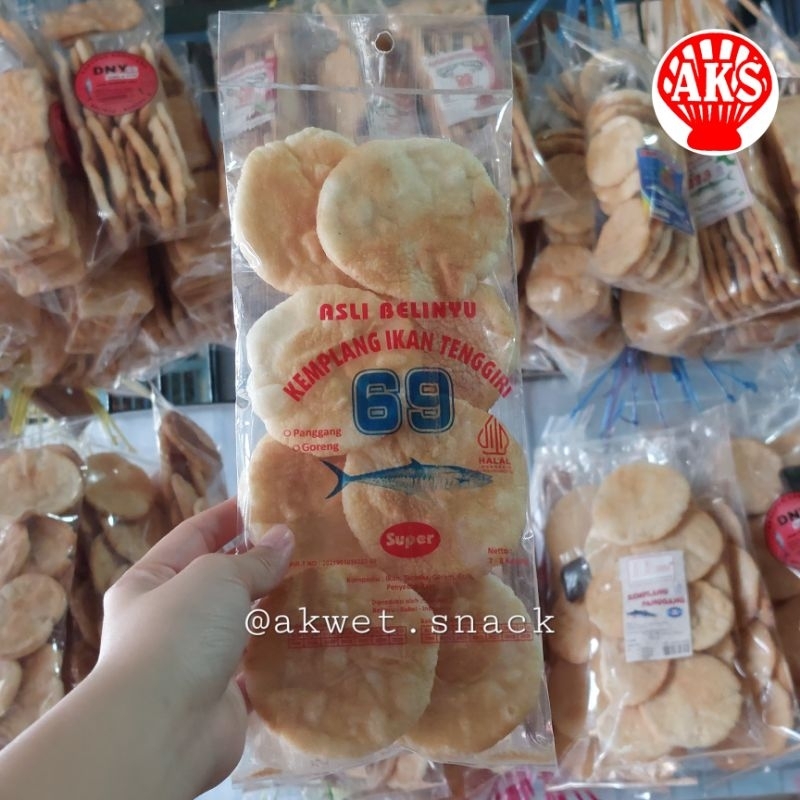 

Kemplang Ikan Panggang Belinyu 69 (7kpg) makanan khas Bangka