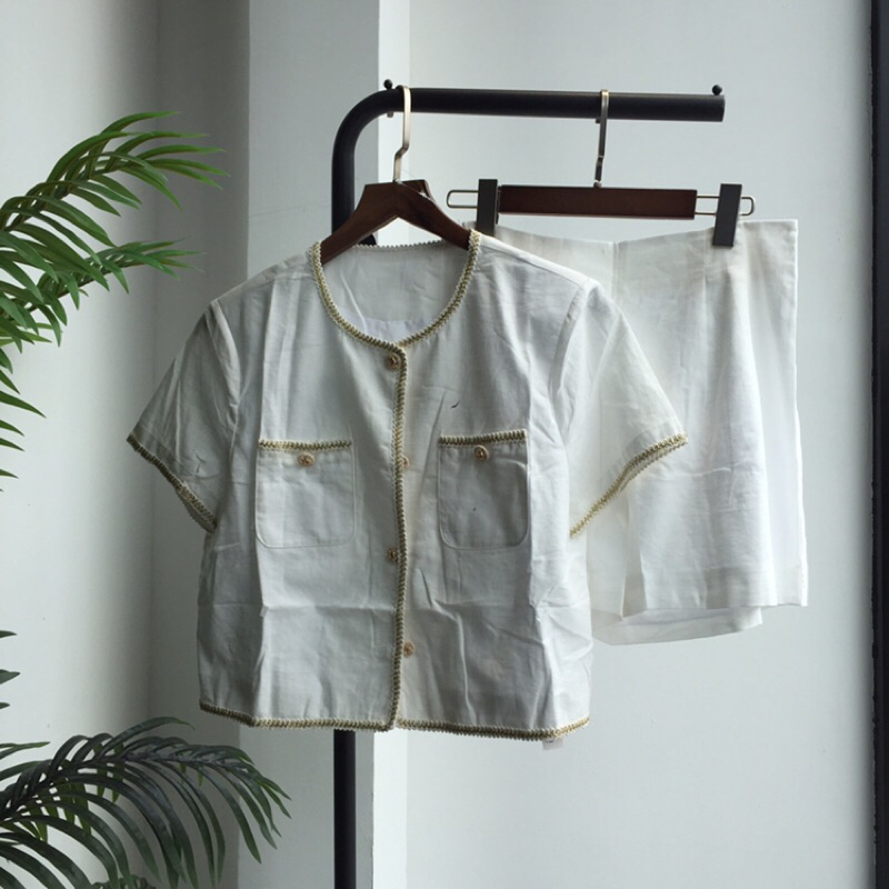 Blouse Set Outfit - Korean Style