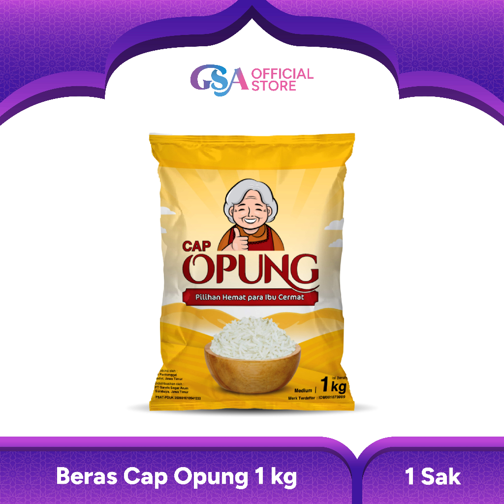 

Beras 1kg Cap Opung Pulen