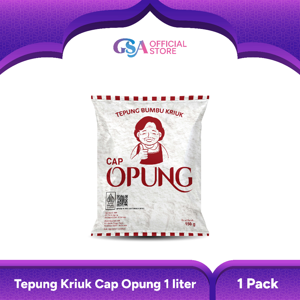 

Tepung Kriuk Cap Opung 10x150gr Renyah Krispi Tepung Bumbu