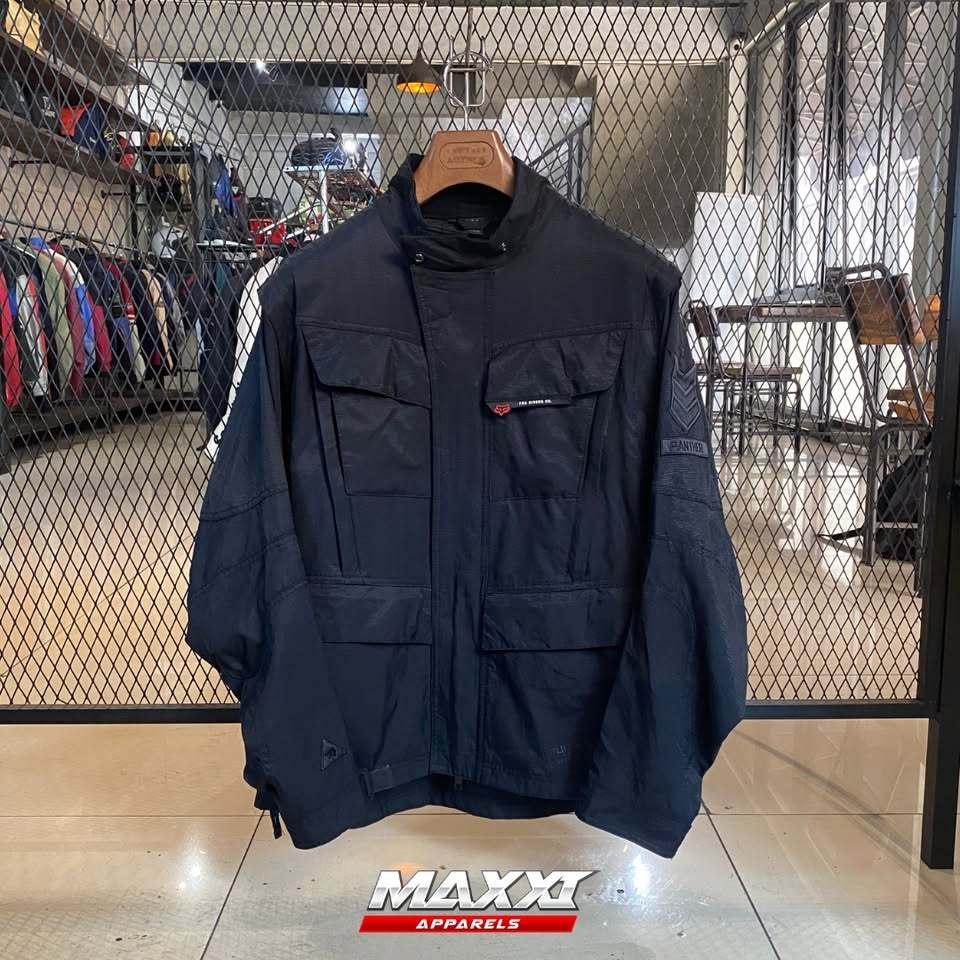 Jaket Motor Fox Fanther | Black | BB (75Kg-80kg) | Original Fox Fanther Jaket Wiindproof
