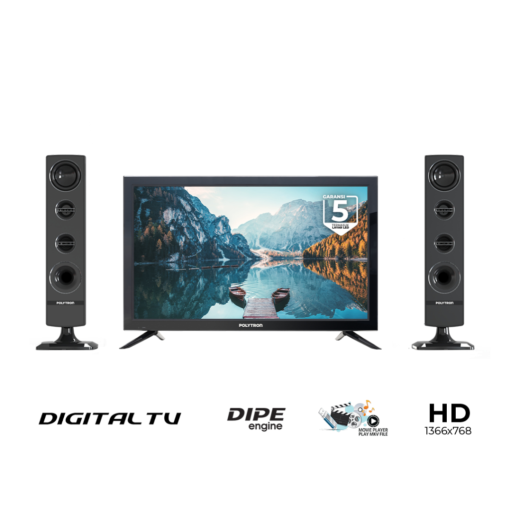 LED TV Polytron PLD 24TV1855 - POLYTRON Cinemax Digital TV 24 Inch