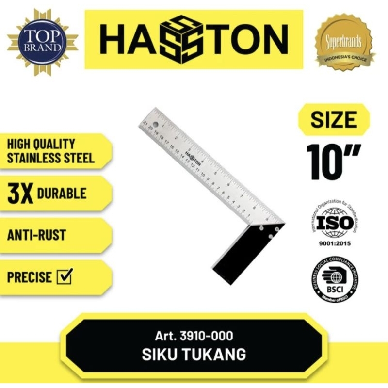 HASSTON SIKU TUKANG STAINLESS / PENGGARIS SIKU