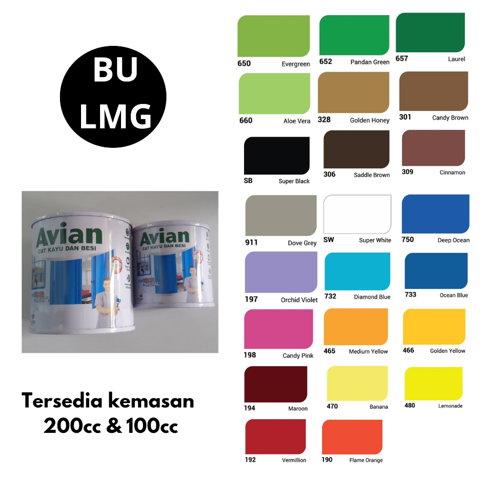 CAT AVIAN KECIL || Cat Avian 200cc || Cat Avian 100cc [Avian Kayu dan Besi 1]