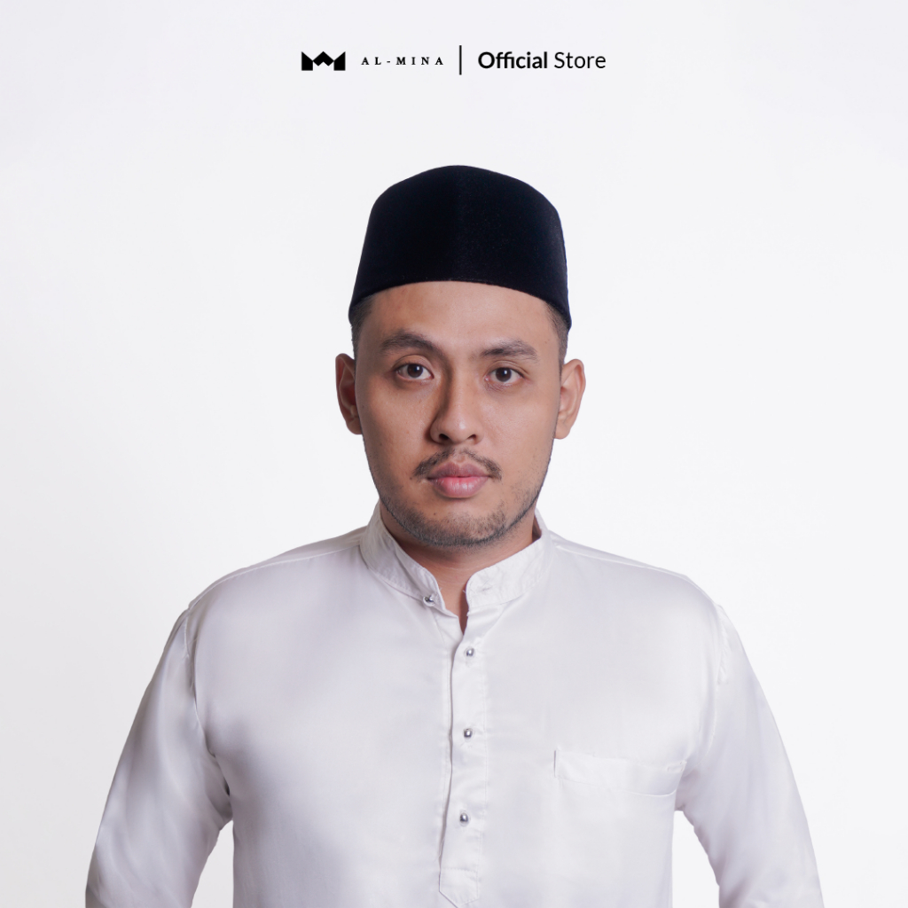 AL-MINA - Songkok Hitam Exclusive AC Bahan Martin Peci Hitam Kopiah Nasional Kualitas Premium Harga 