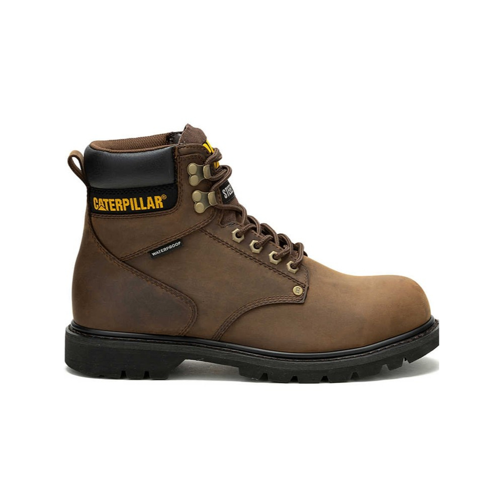Sepatu Safety Caterpillar Second Shift WP ST Dark Brown