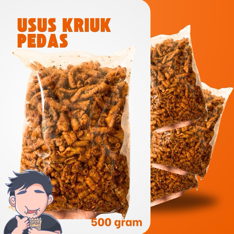 

USUS KRIUK KRISPI PEDAS DAUN JERUK 500g