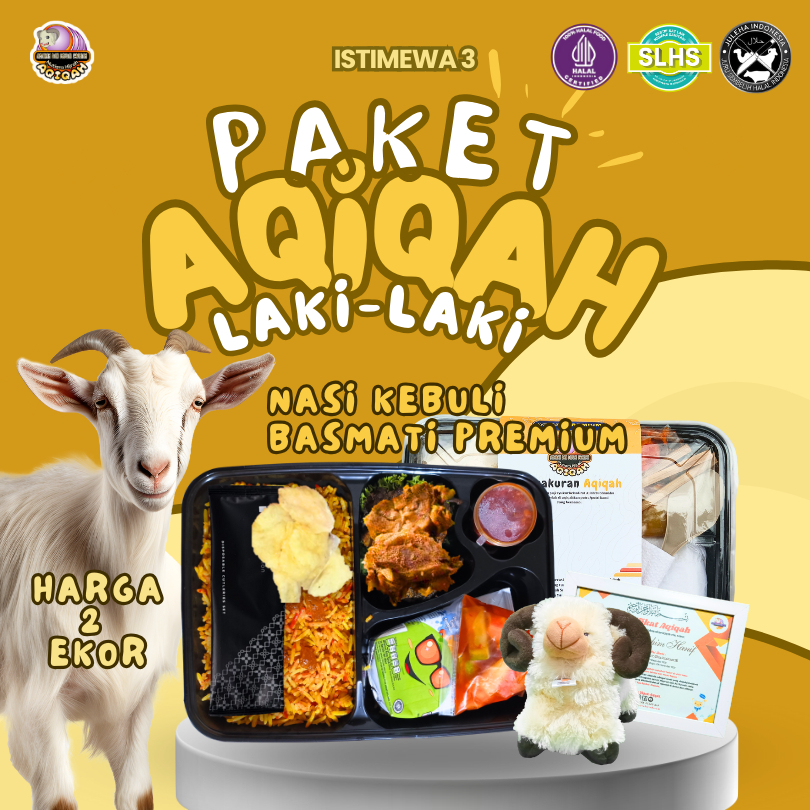 

AQIQAH NASI KEBULI BASMATI PREMIUM- Paket Aqiqah Laki-laki Istimewa 3