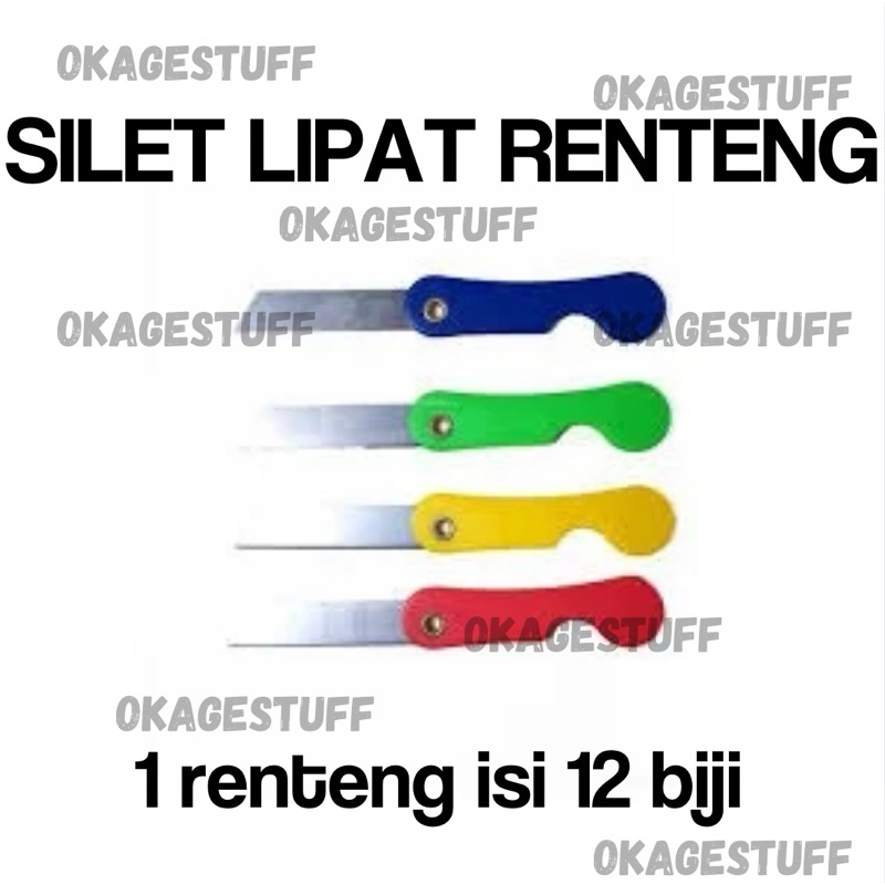 

SILET RENTENG LIPAT ISI 12biji/renteng