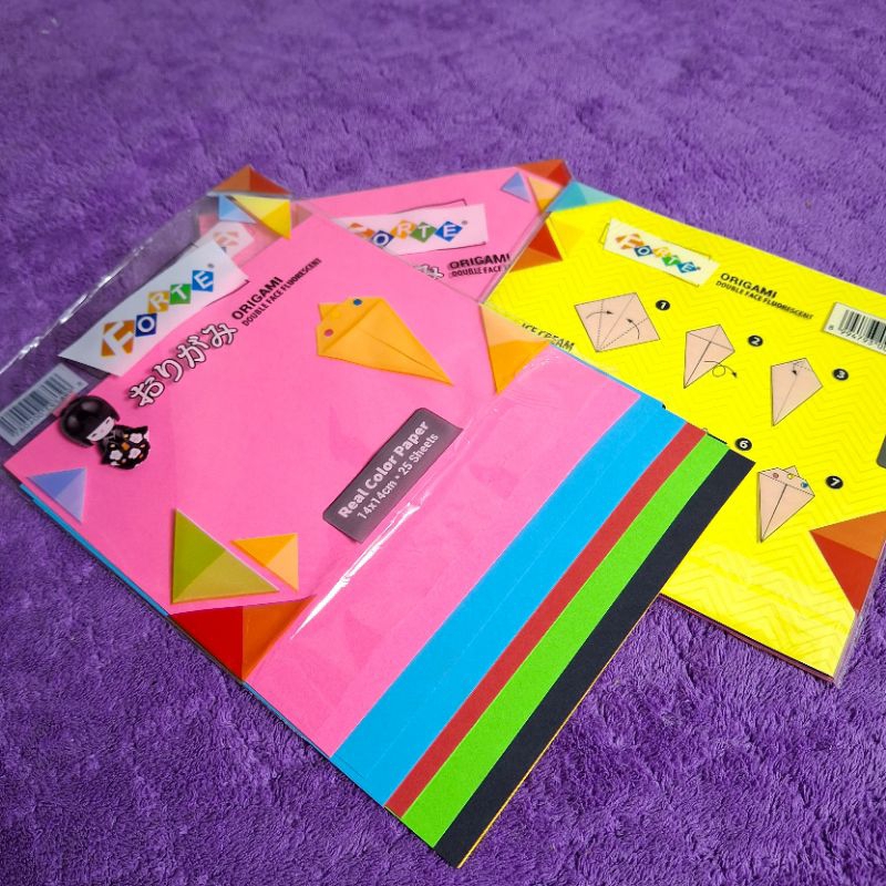

Kertas lipat Origami 14x14 Cm Bolak balik FORTE/ CH