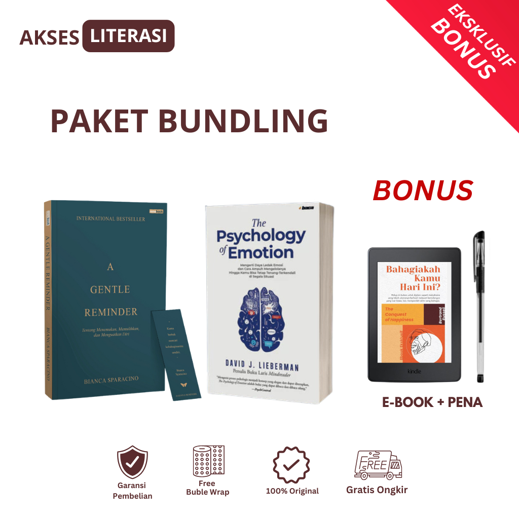 [PAKET HEMAT] Buku Self Improvement  A Gentle Reminder - The Psychology of Emotions - Original