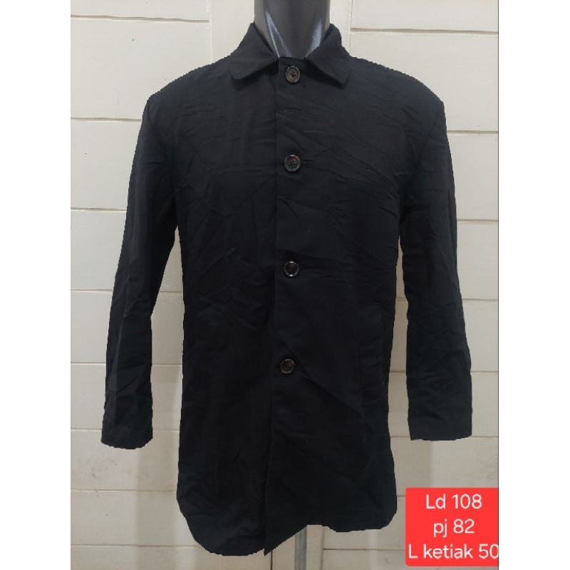 Jk homme coat pria warna hitam jaket pria size M