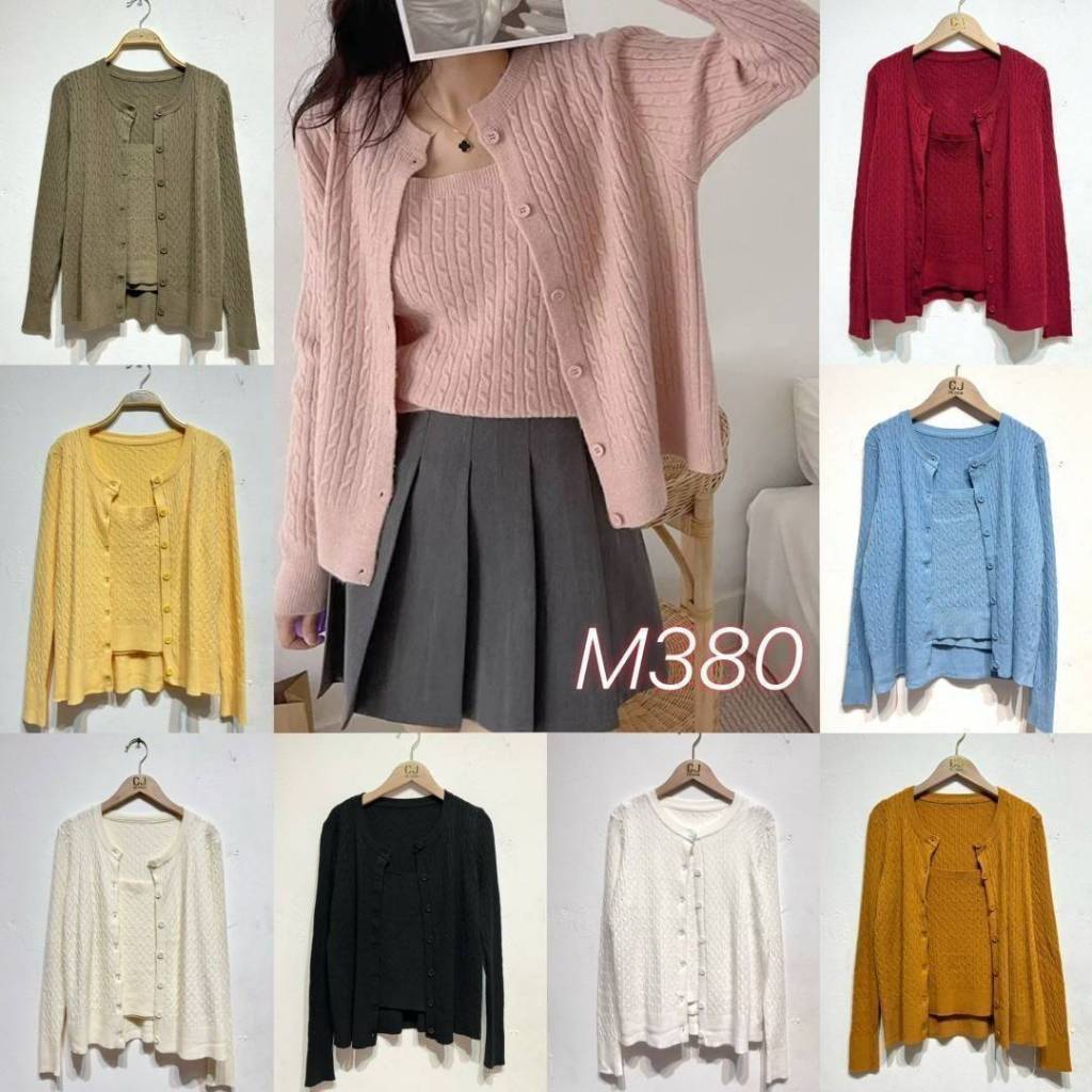 CARDIGAN KOREA + FREE INNER BRAND CJ M380 BANGKOK BKK PO