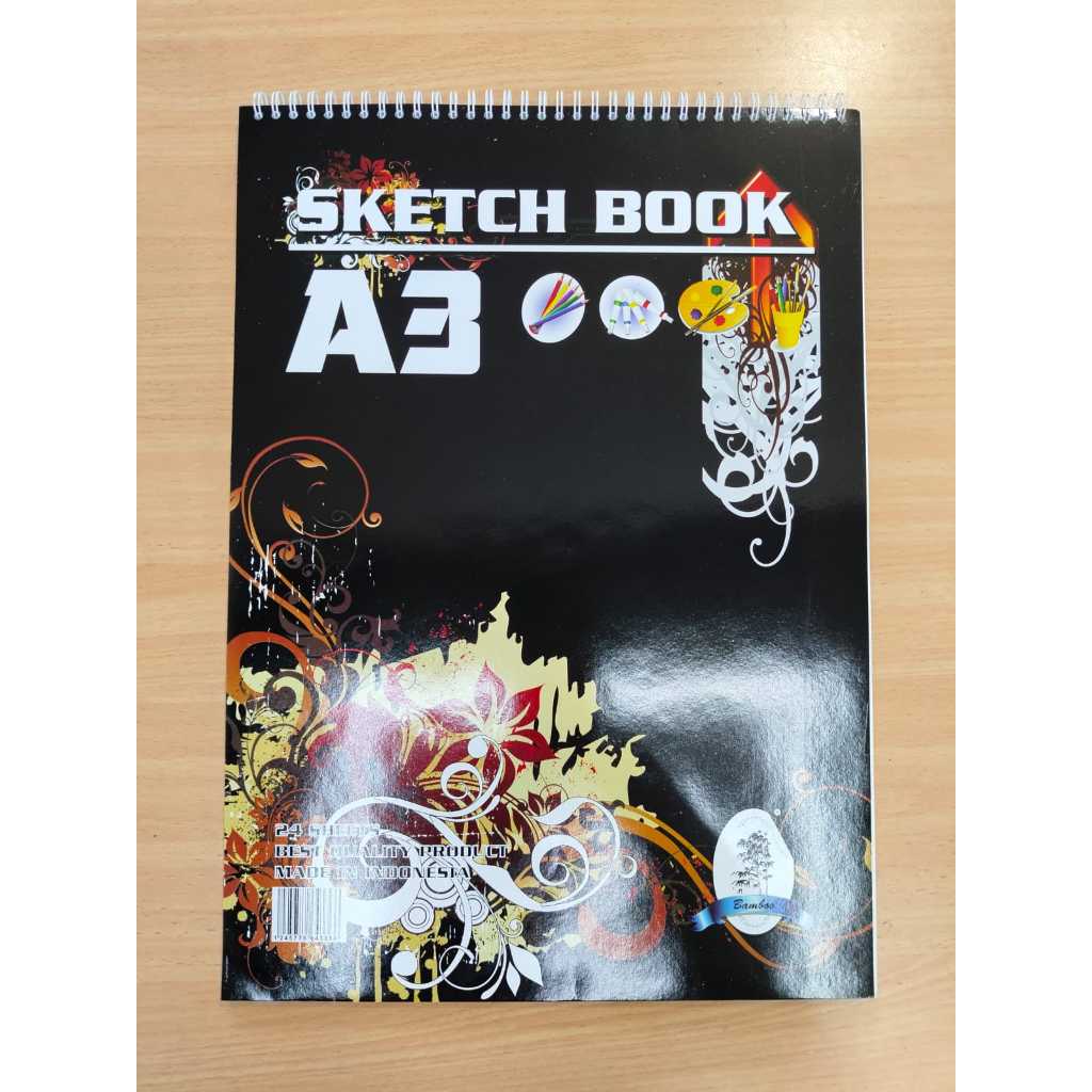 

Bamboo - Sketch Book A3 Spiral / Buku Gambar / Buku Sketsa / Buku Sketsa Spiral