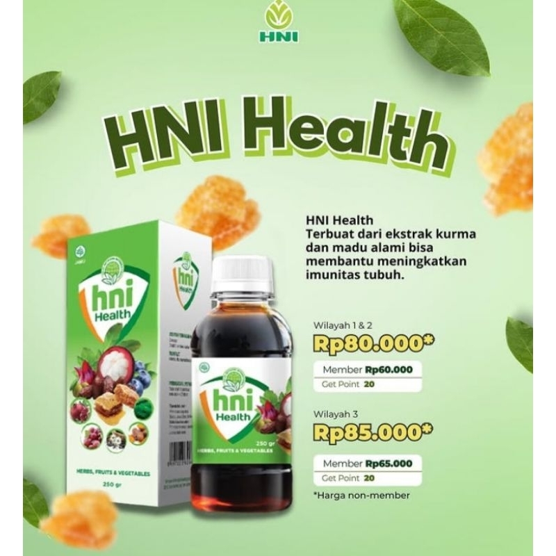 

HNI Health Extra Food Madu Menambah Nafsu Makan Mencegah Stroke Kanker Dehidrasi Sariawan 250 ml