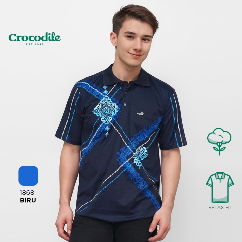 Crocodile DIAMOND 1868 - Kaos Kerah Pria Men Polo Original Relax fit