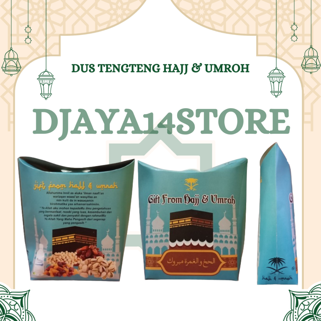 

RB 1 Pack(Isi 50Pcs) Dus Tenteng Dus Tali Goodie Bag Paketan Oleh Oleh Hajji Dan Umroh
