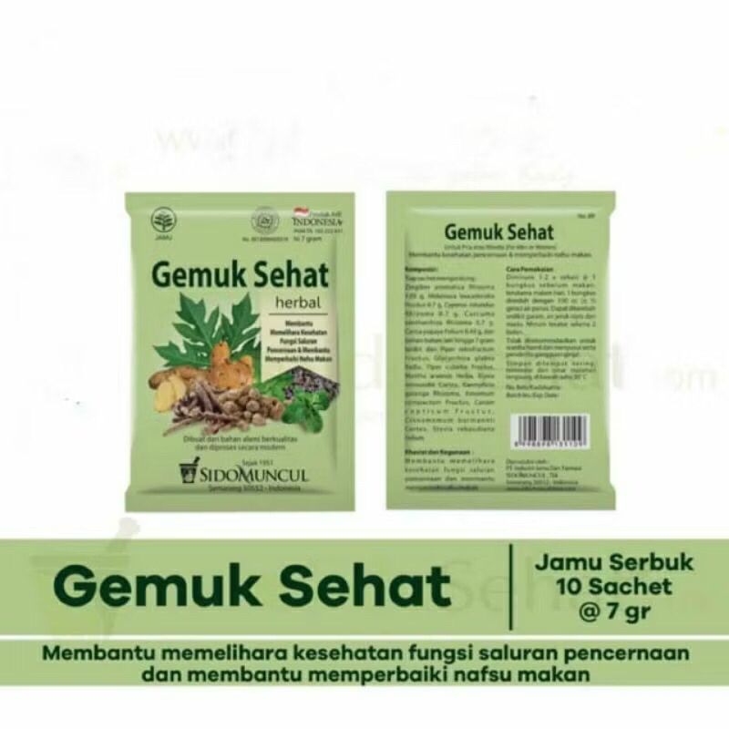 

gemuk sehat sidomuncul isi 10bks