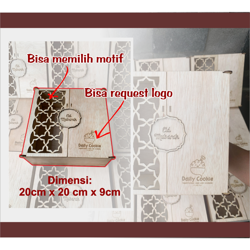

BOX HAMPERS LEBARAN / box parcel idul fitri / box kayu