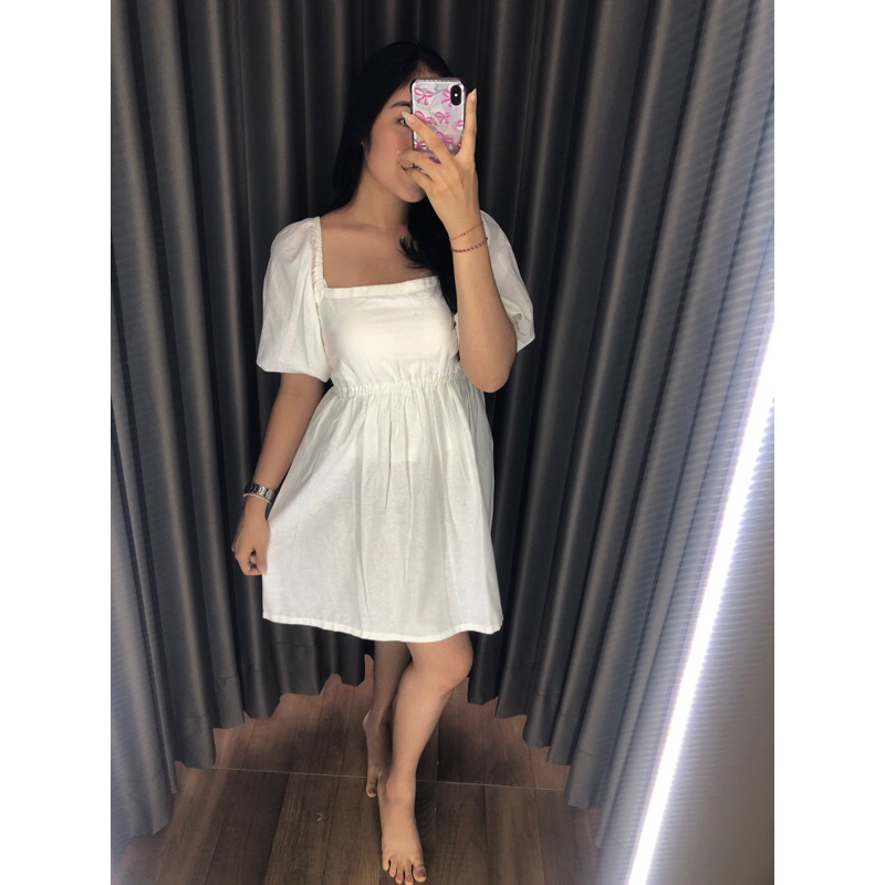 ARIA DRESS-DRESS SIMPLE-DRESS LINEN-LINEN OUTFIT-BAJU WANITA-DRESS PANTAI-DRESS CASUAL-DRESS PREMIUM