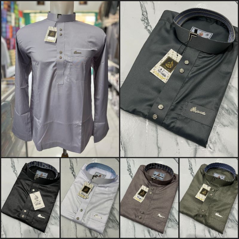 NEW ARRIVAL Koko Melayu Al Maimanah Motif Kancing Mewah Bahan Saudi Import Koko Muslim Koko Pria Kok