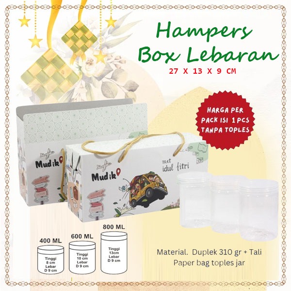 

Kotak Lebaran Idul Fitri Gable Kue Kado Box Hampers Packaging Toples 27 x 9 x 13 CM Box Lebaran kue Kering Paperbag Lebaran Box Hampers Lebaran