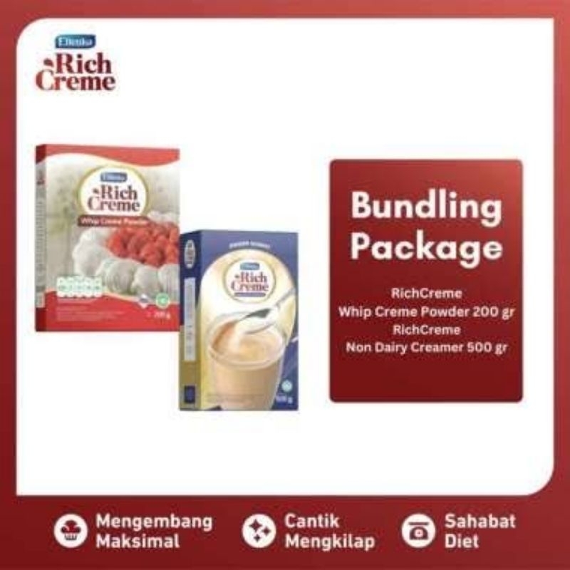 

Bubuk richcreme powder dan dairy cremer budling